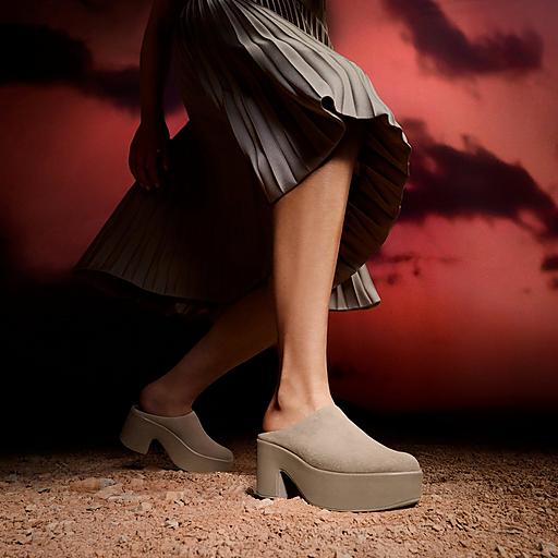 Women's Platfform Suede Mules | FitFlop US