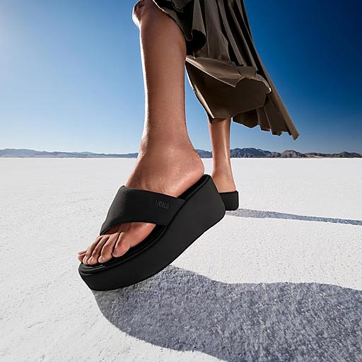 Women'S Bow-* Platform Sandals, Comfortable Non-Slip Summer Slides, Wedge Shoes for Beach Vacations., Women Shoes