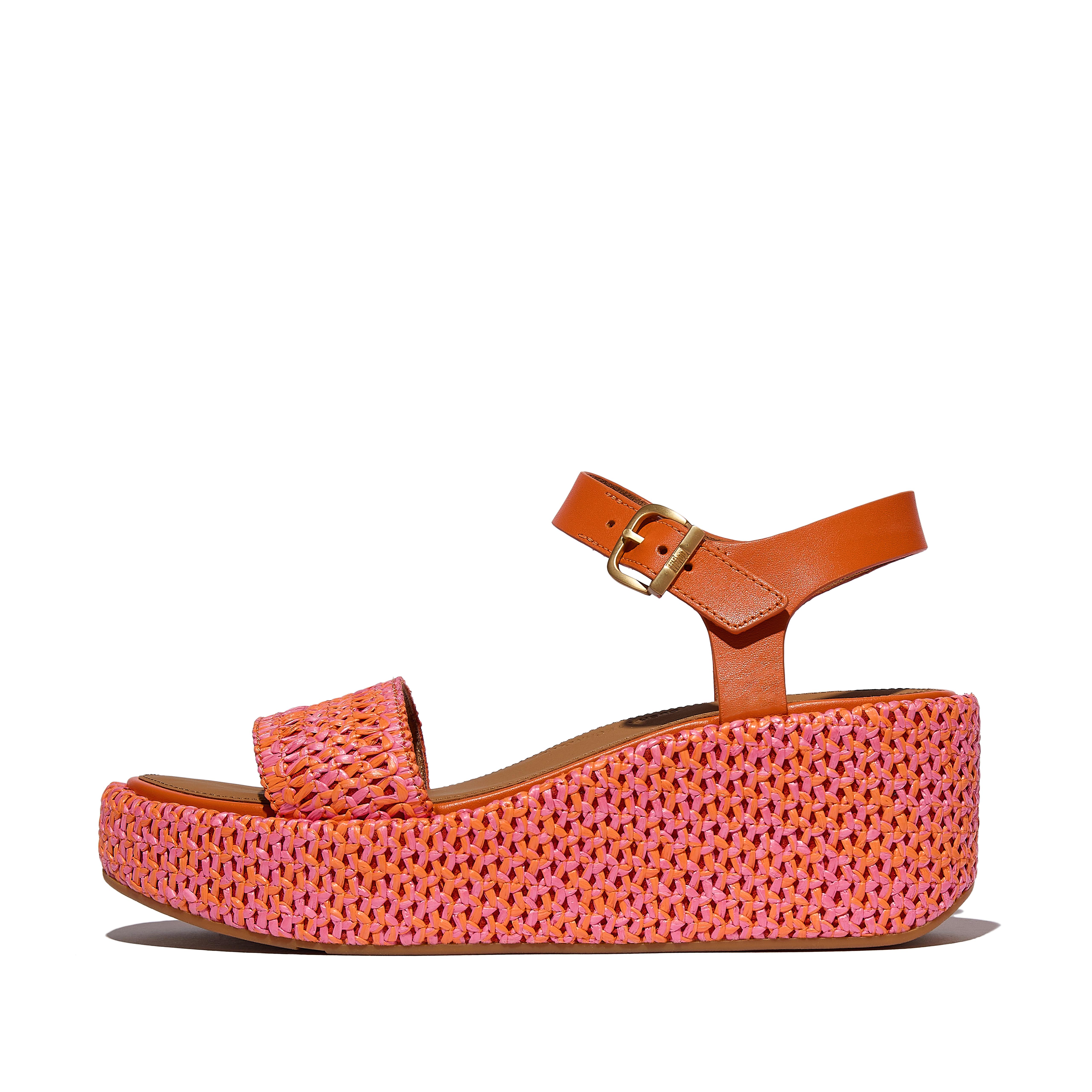 Fitflop Platfforms サンダル F-MODE バックル シマーラックス フラットフォーム バックル