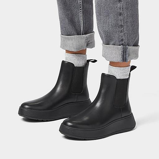 Women's F-Mode Leather Flatform Chelsea Boots | FitFlop CA