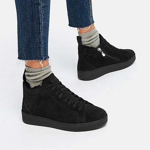 Rally Suede High Top Fur Lined Sneakers FitFlop CA