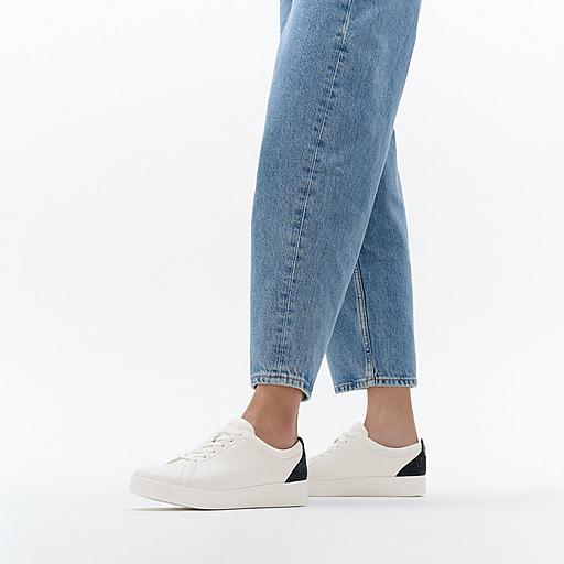 Women's Rally Leather-Crystal-Covered-Microfibre Sneakers | FitFlop US