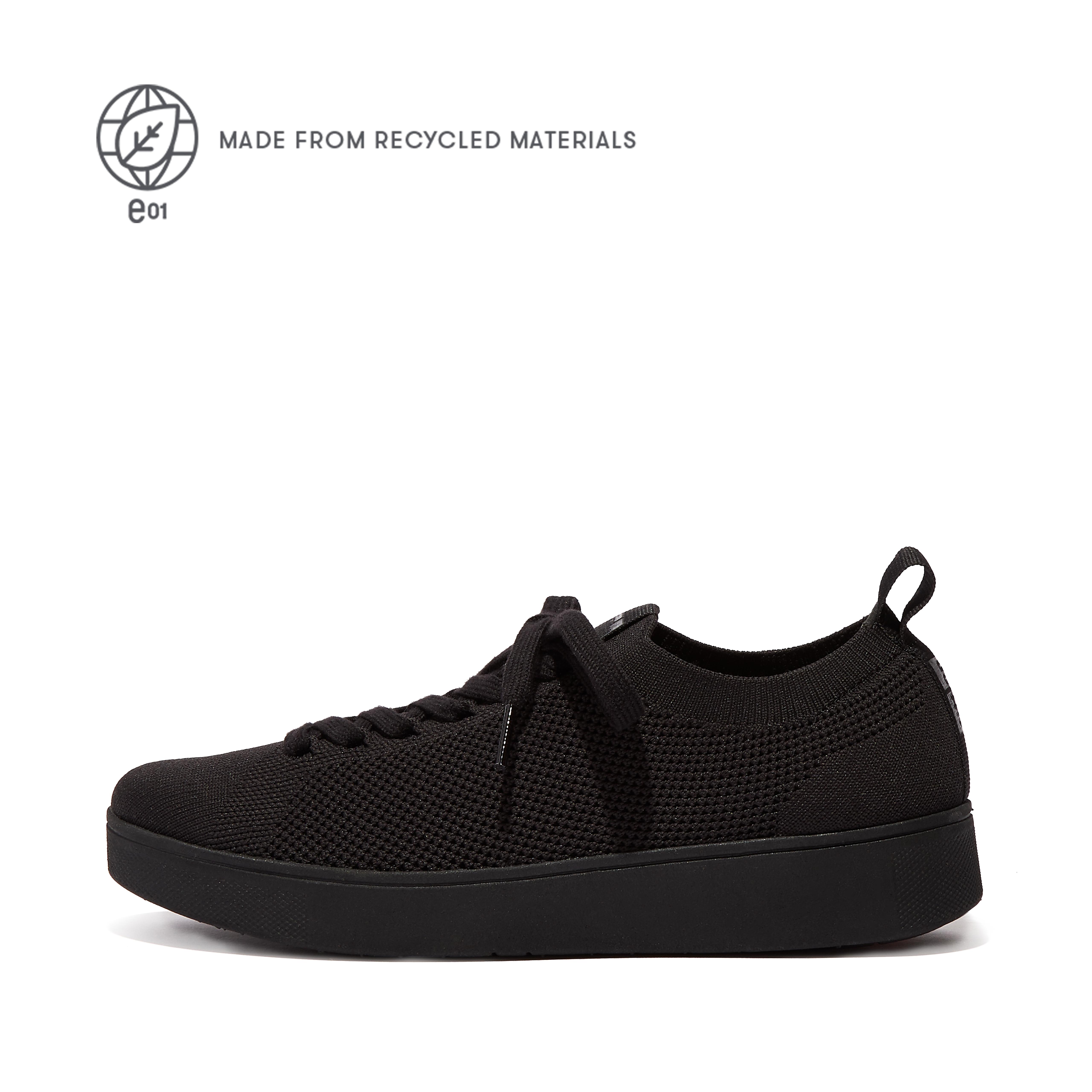 Fitflop Multi-Knit Sneakers,All Black