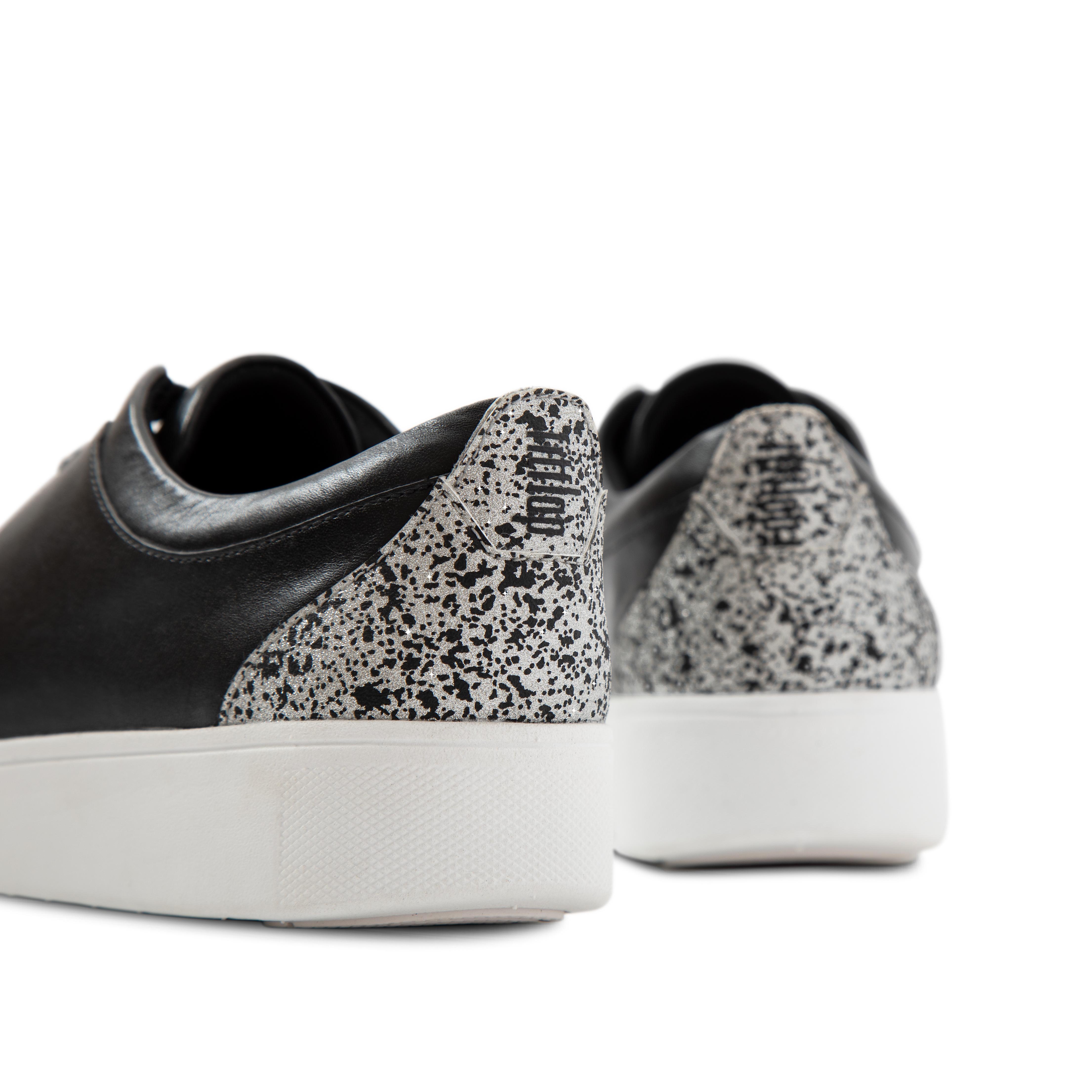 glitter tennis shoes black