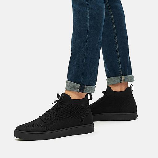 Knit high top trainers hotsell