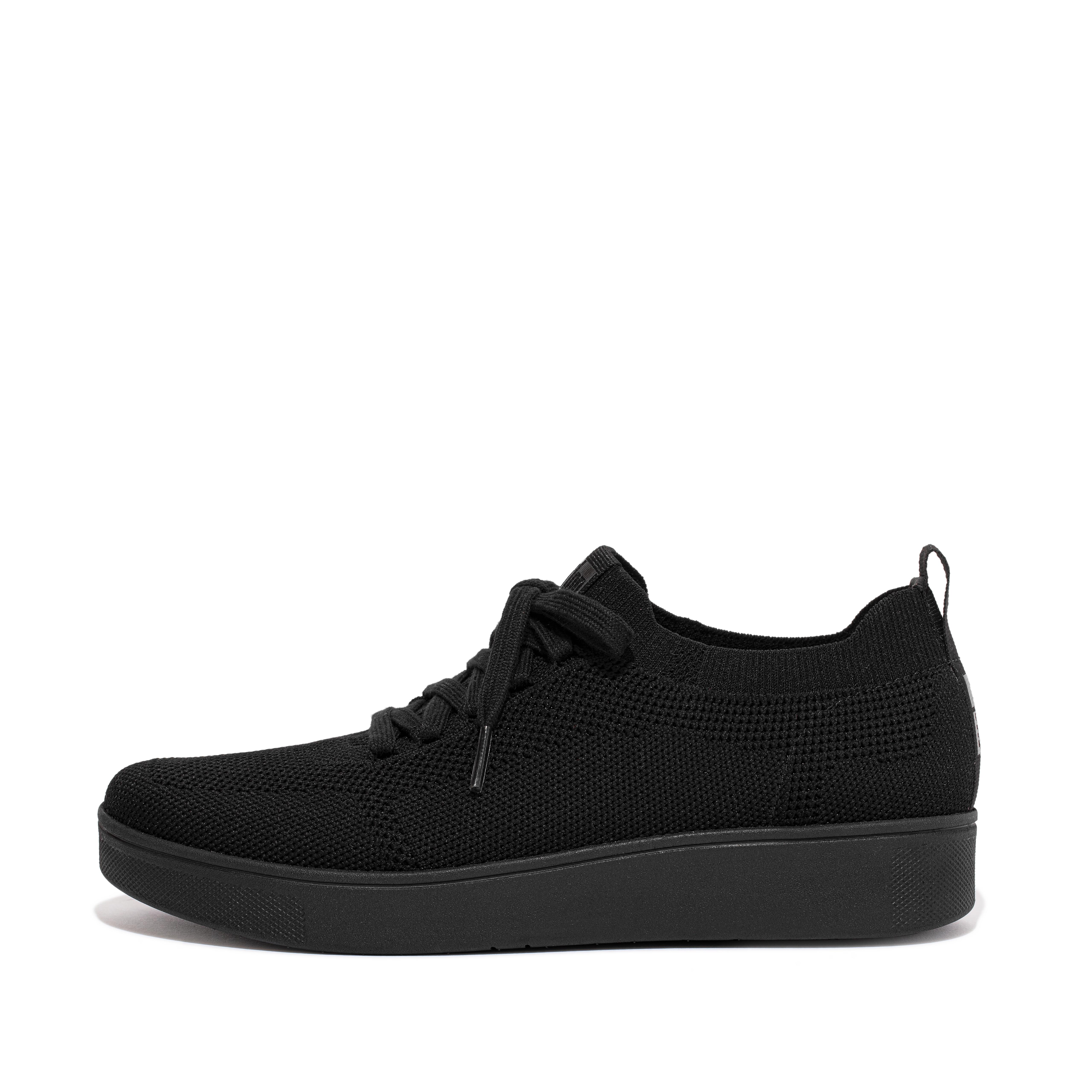 핏플랍 스니커즈 FitFlop RALLY Water-Resistant Knit Sneakers,All Black