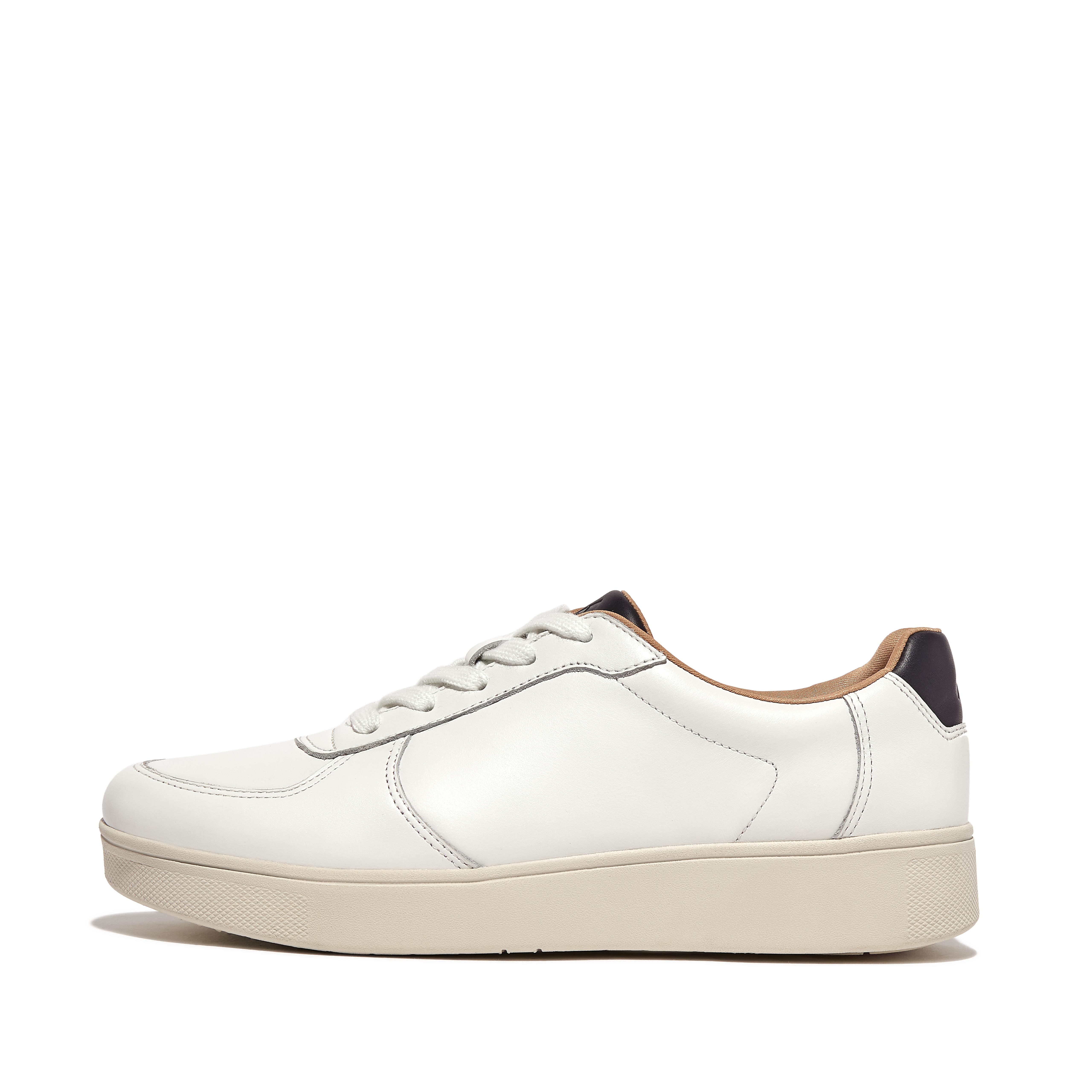 핏플랍 스니커즈 Fitflop Leather Panel Sneakers,White/Navy