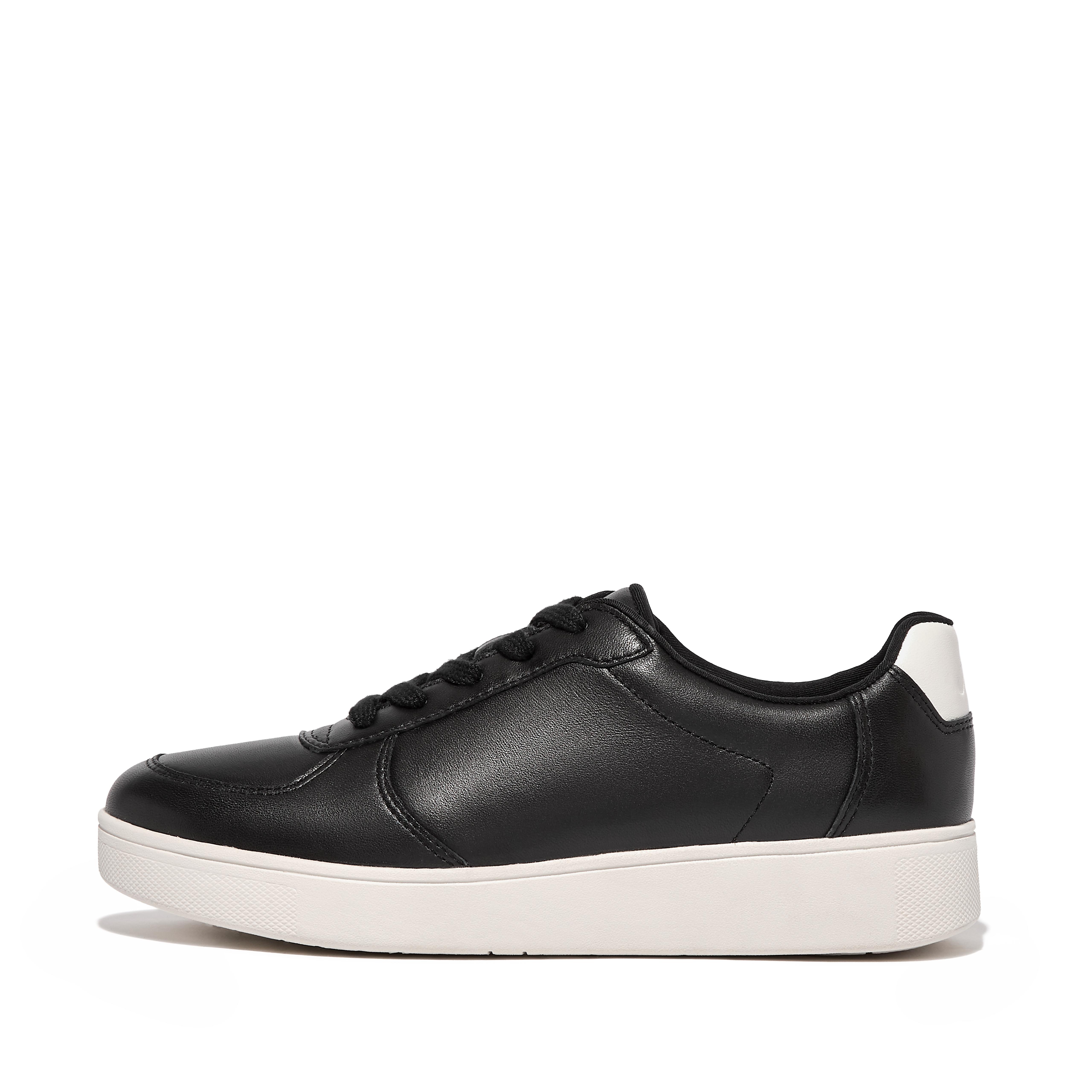 핏플랍 스니커즈 Fitflop Leather Panel Sneakers,Black