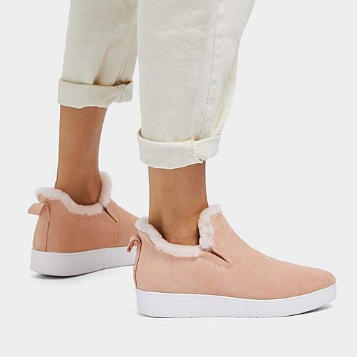 Suede slip on store trainers