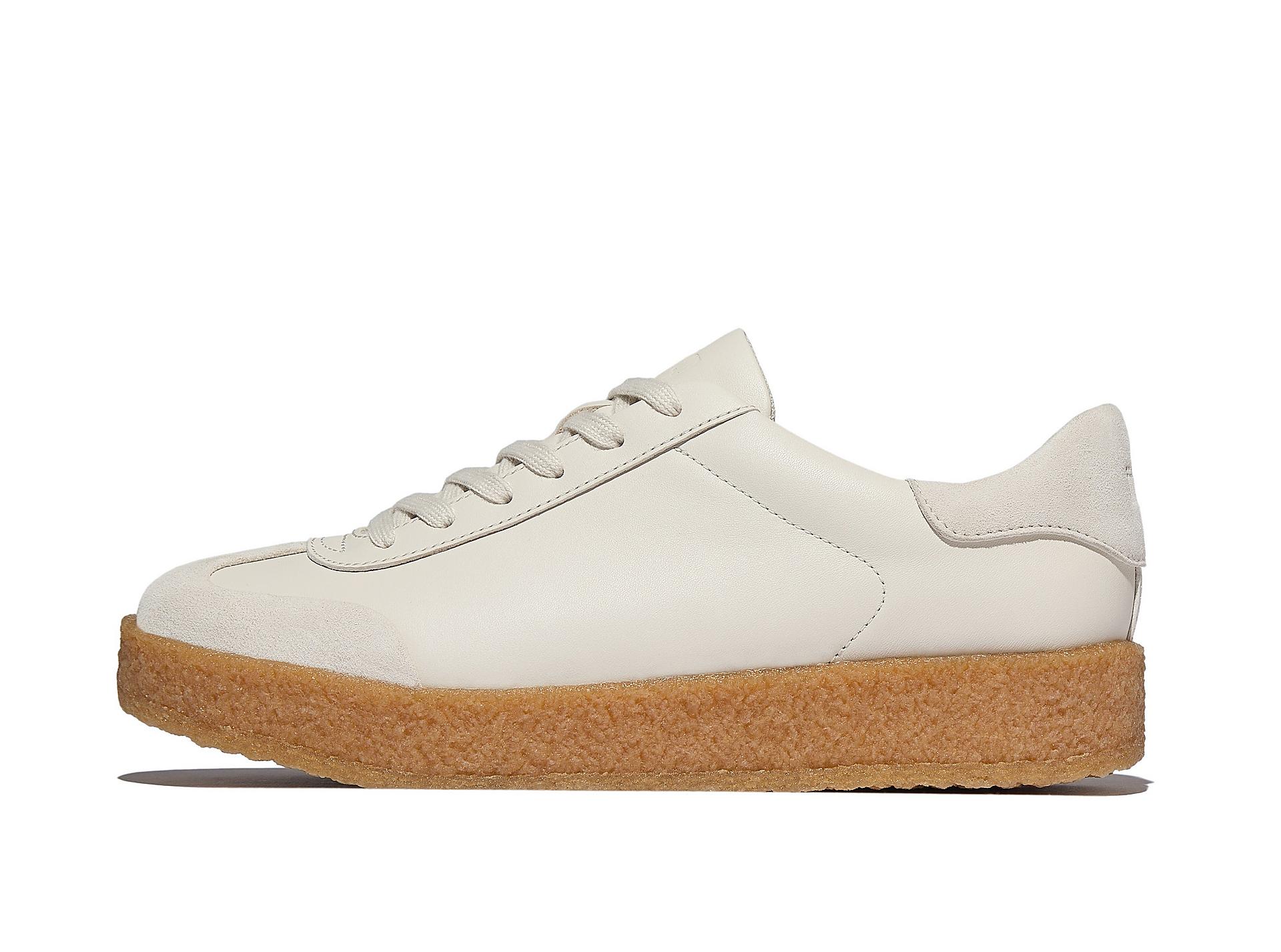 RALLY T-Toe Leather/Suede Crepe Sneakers