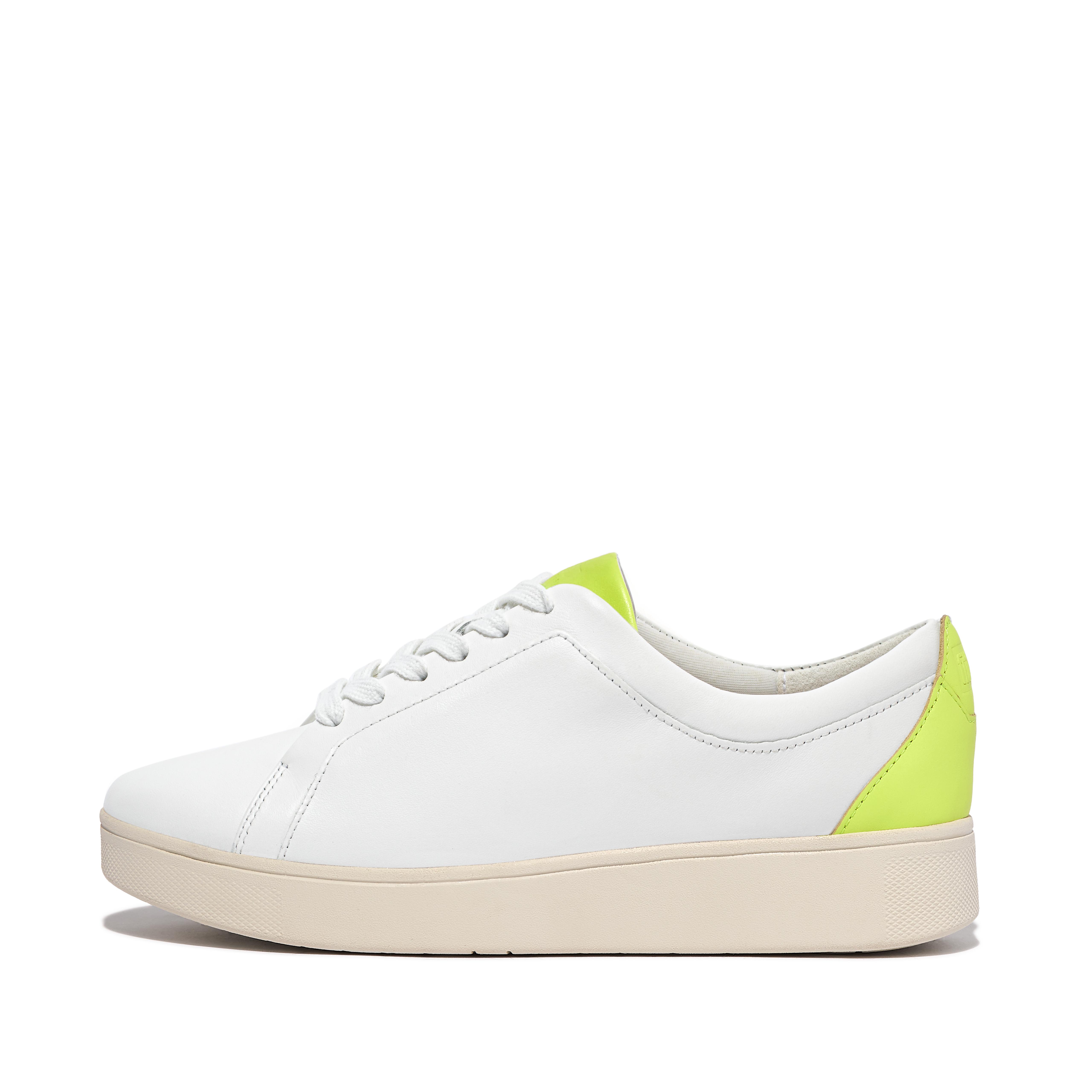 Fitflop Neon-Pop Leather Sneakers