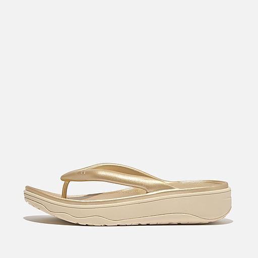 ◆Fitflop◆ [RELIEF] RECOVERY WOVEN WHITE WOMEN TOE POST FITFLOP Relieff Recovery Toe-Post Sandals in White