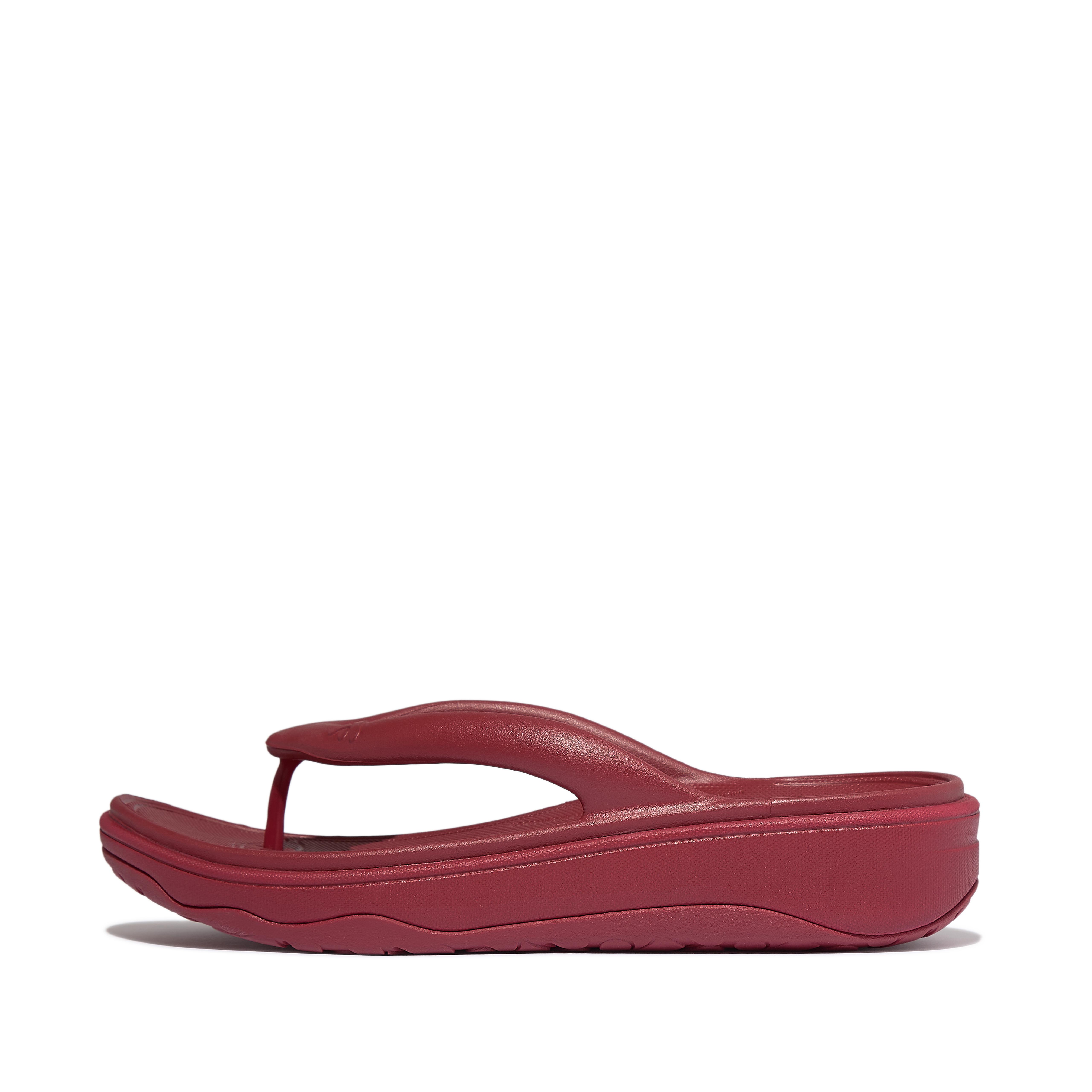 FitFlop RELIEFF Recovery Toe-Post Sandals Eva/Tpu, Full Price, Berry, Size: US 8