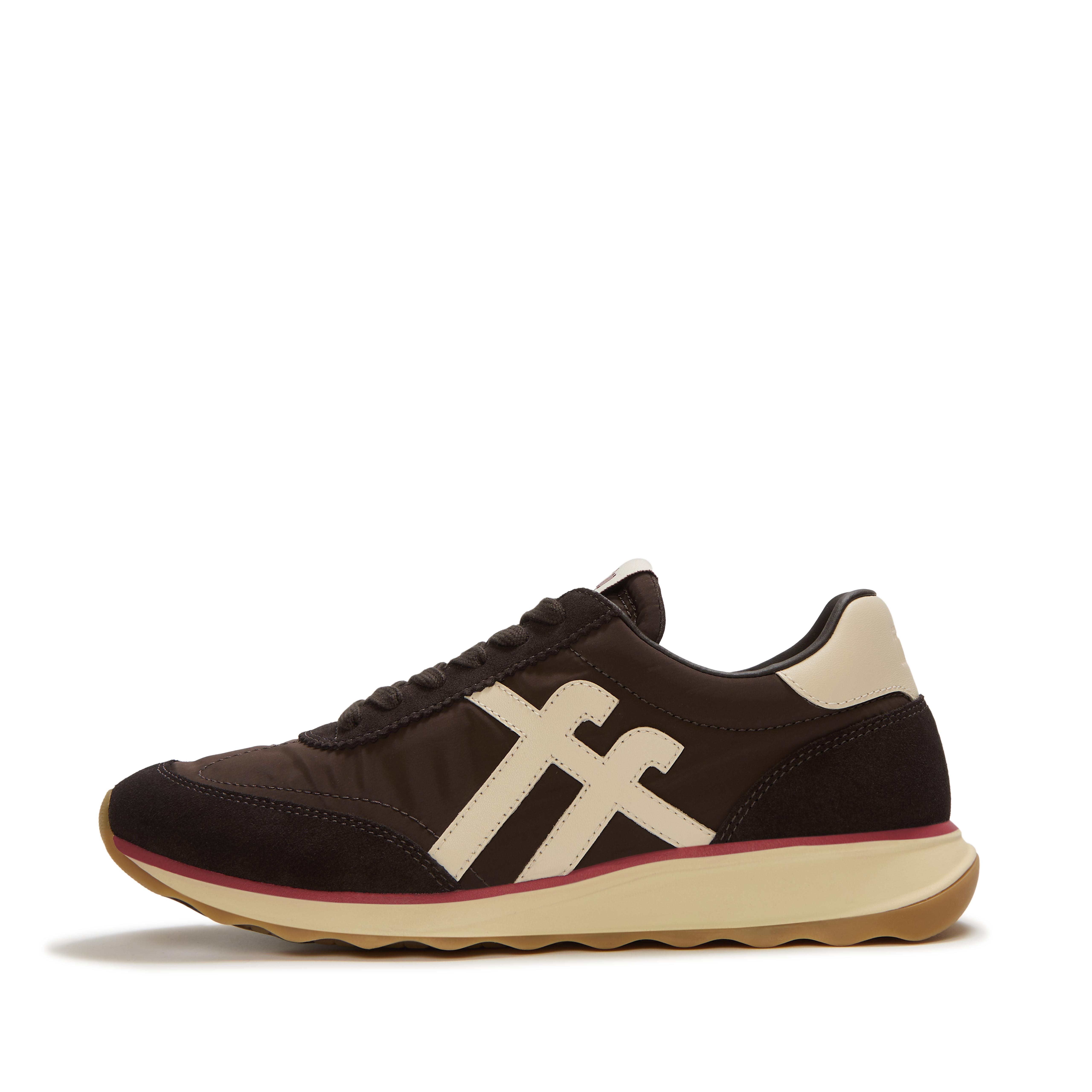 Retro-Q Fabric/Suede Trainers