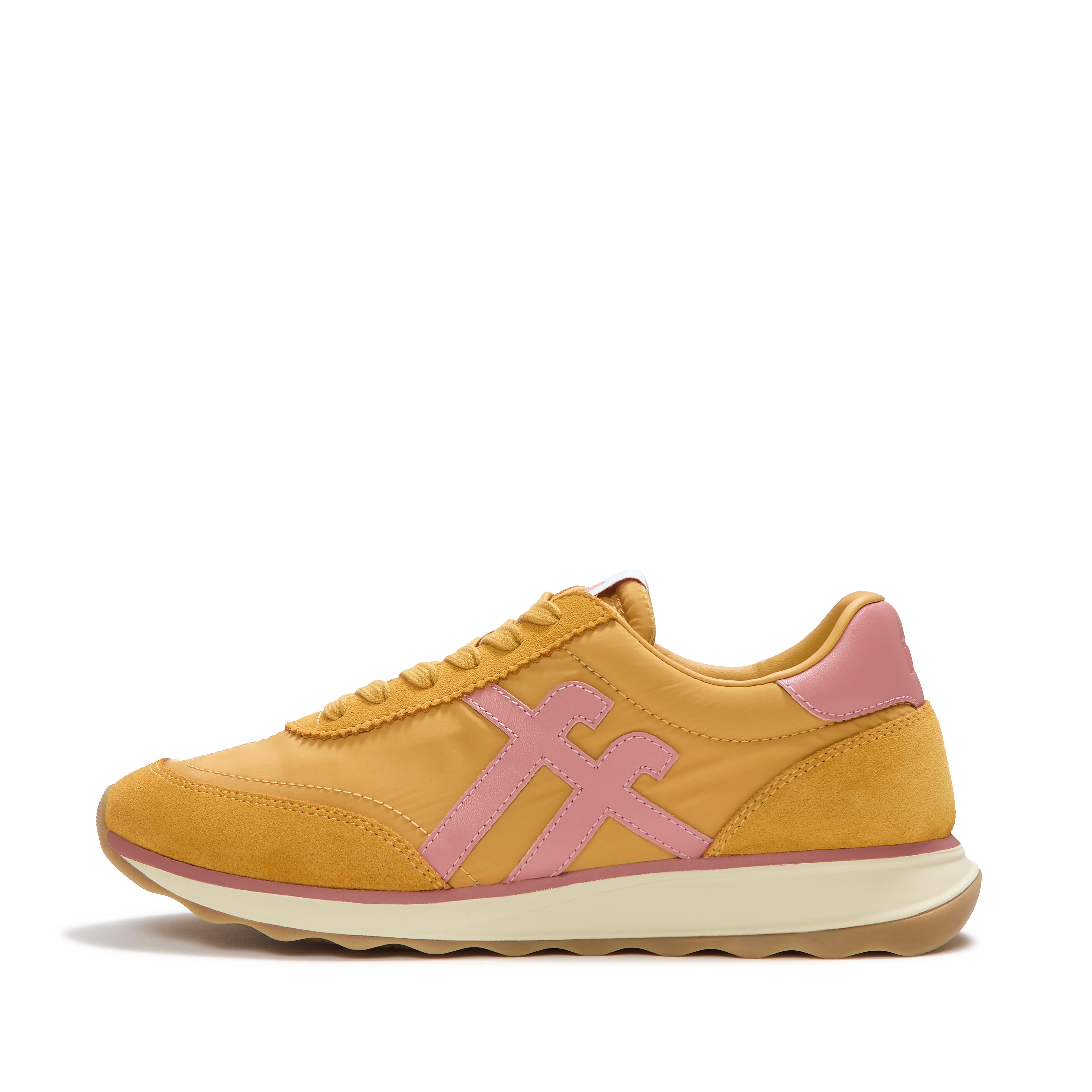 Retro-Q Fabric/Suede Trainers