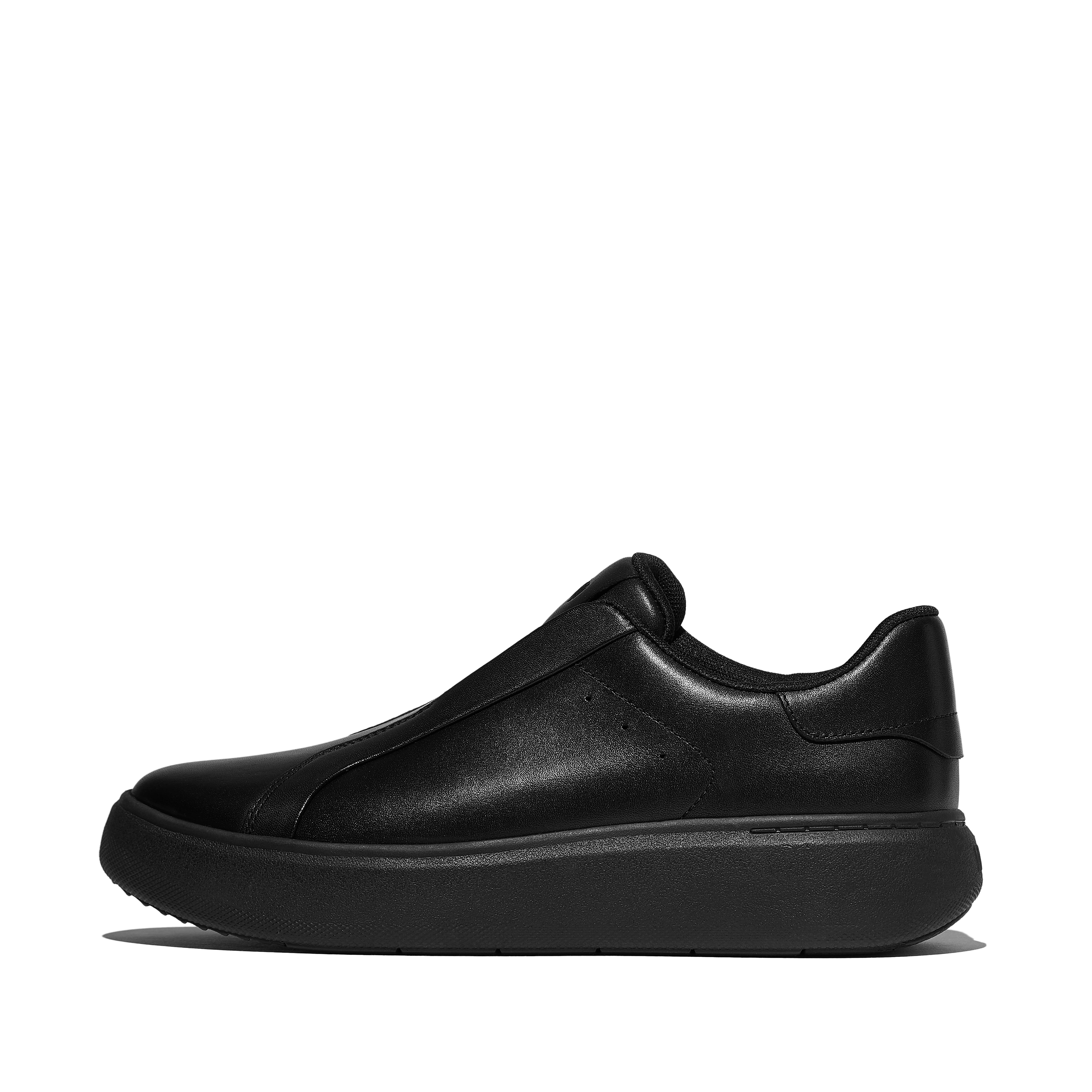 Women RTG Leather Slip-On Trainers Leather/Elastic