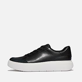 Women's Black Sneakers | Black Leather Sneakers | FitFlop CA