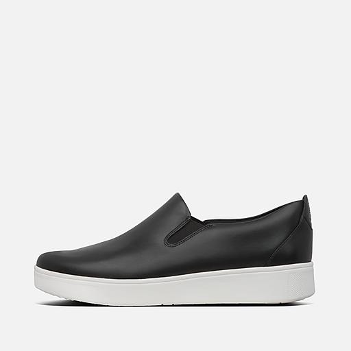 Women s RALLY Leather Slip On Sneakers FitFlop CA