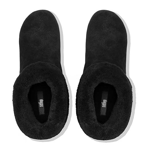 Women s SARAH Suede Shearling Slippers FitFlop EU