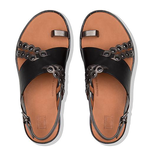 Fitflop scallop deals leather slides