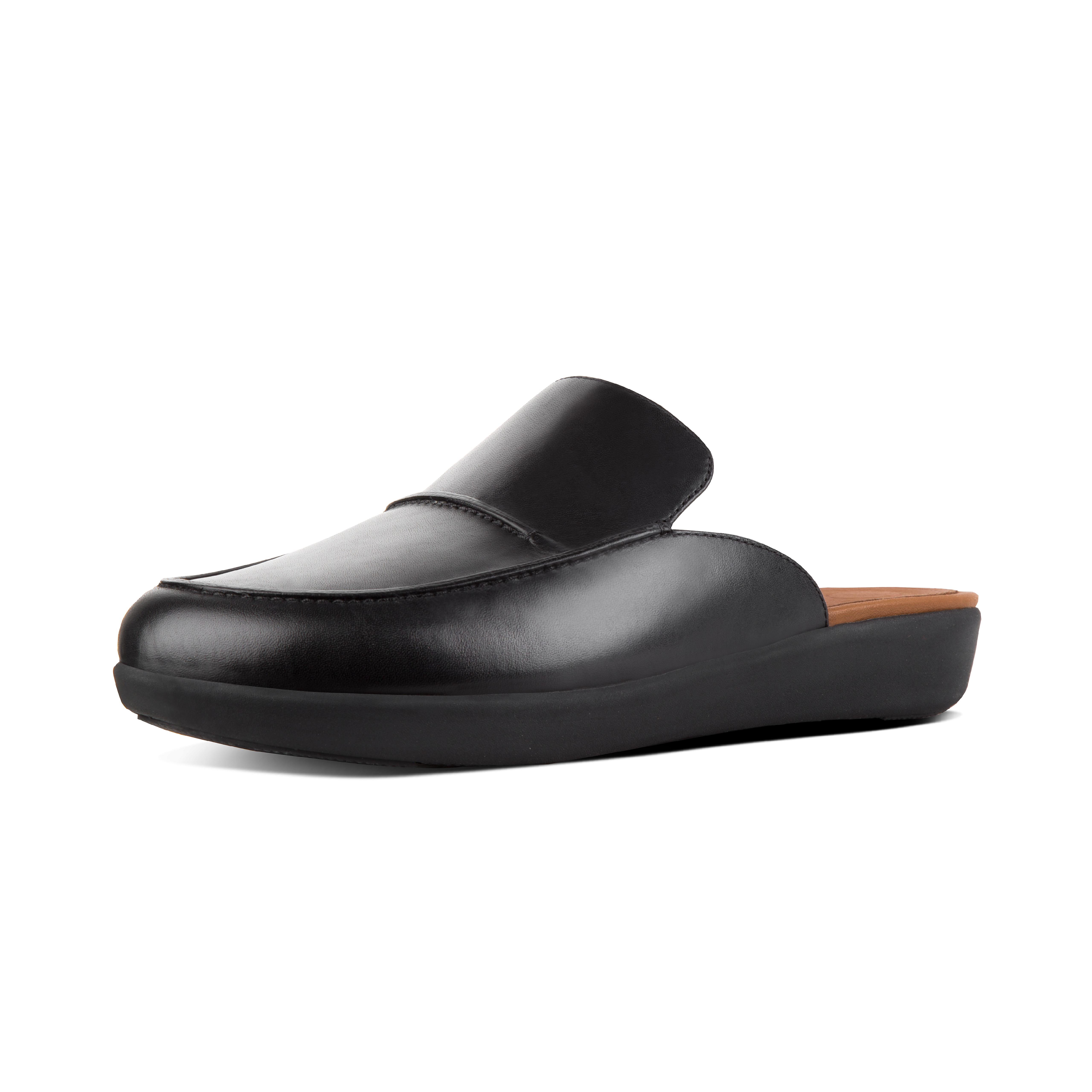 serene leather mules