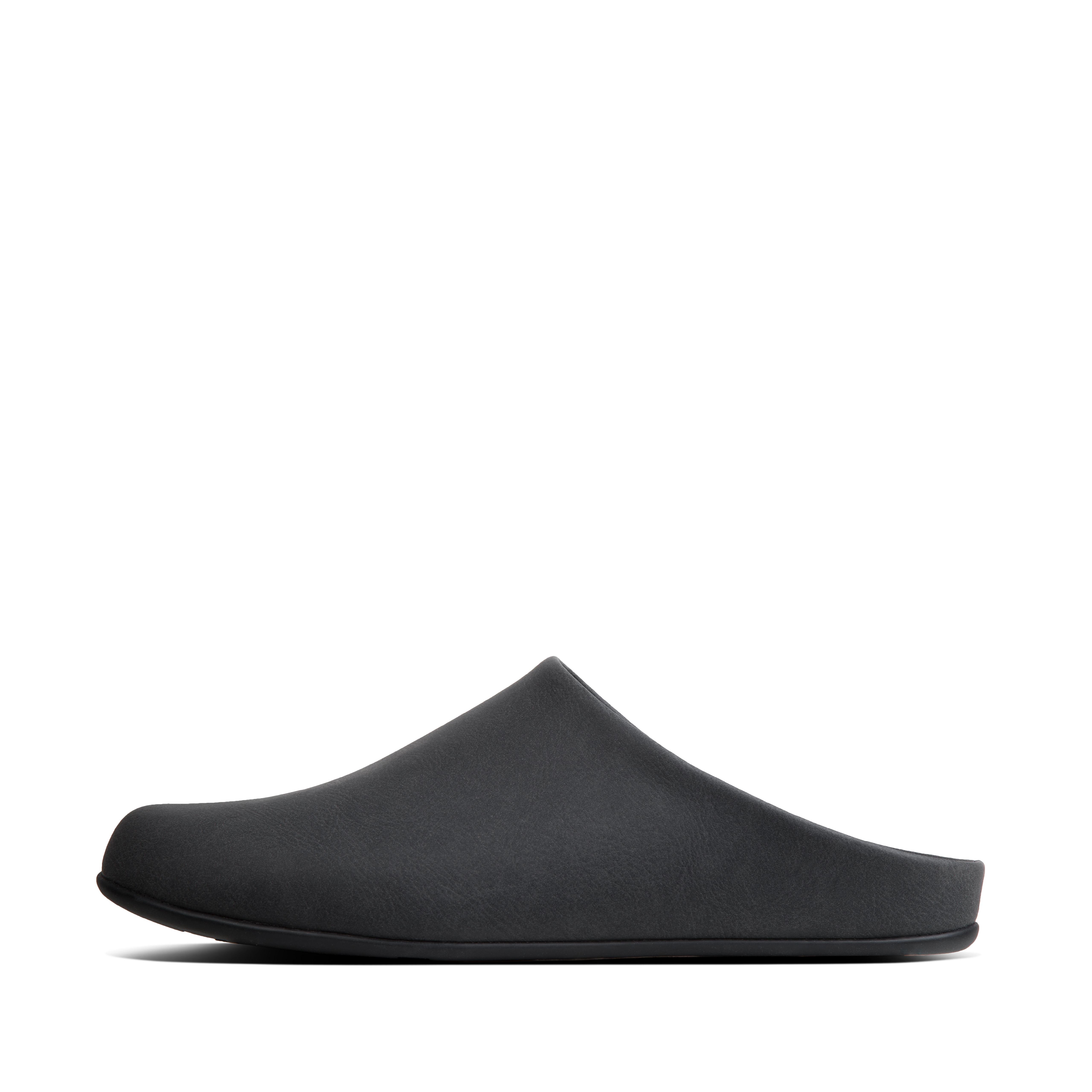 mens leather mule slippers