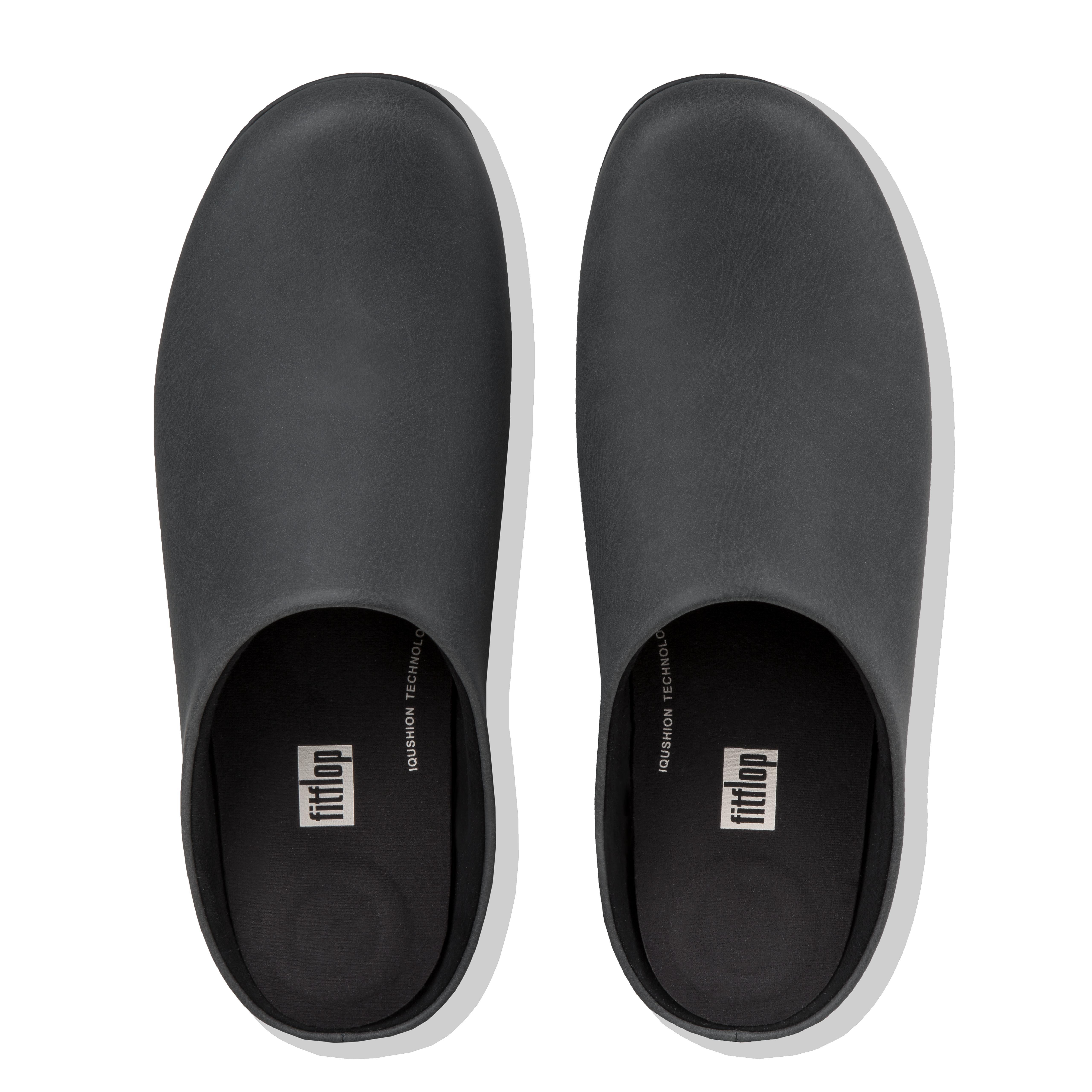 black mule slippers