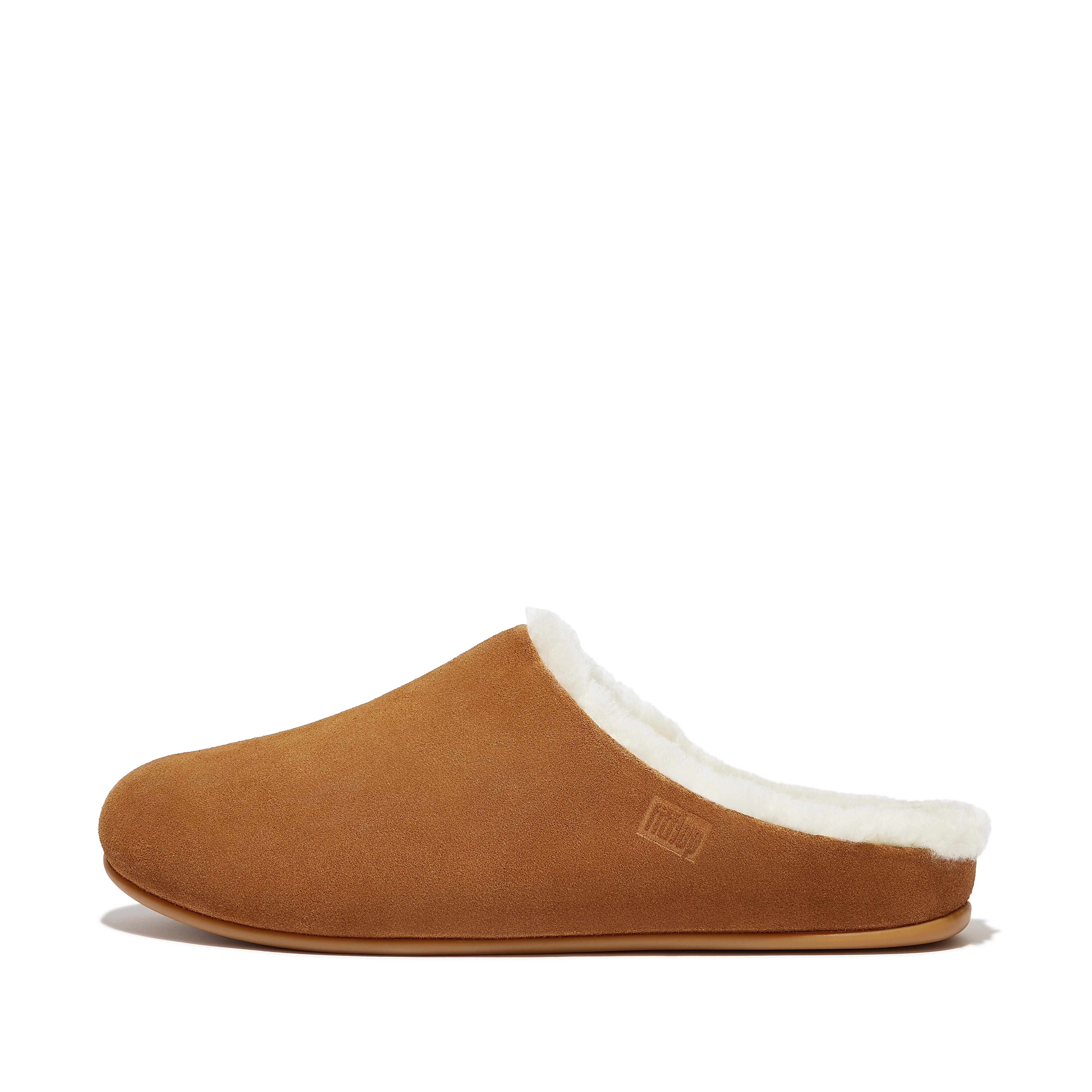 Fitflop Mens Shearling-Lined Suede Slippers