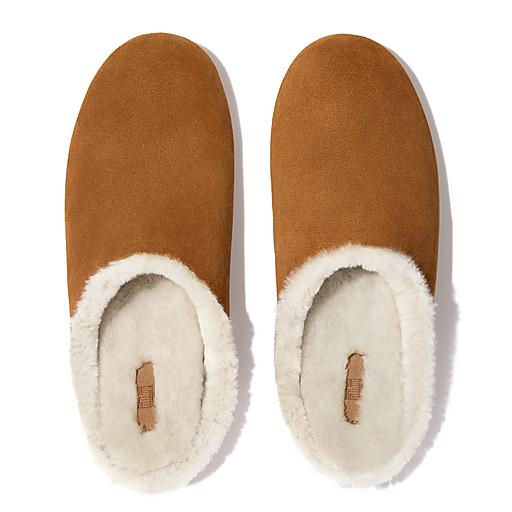 Shearling discount lined slippers