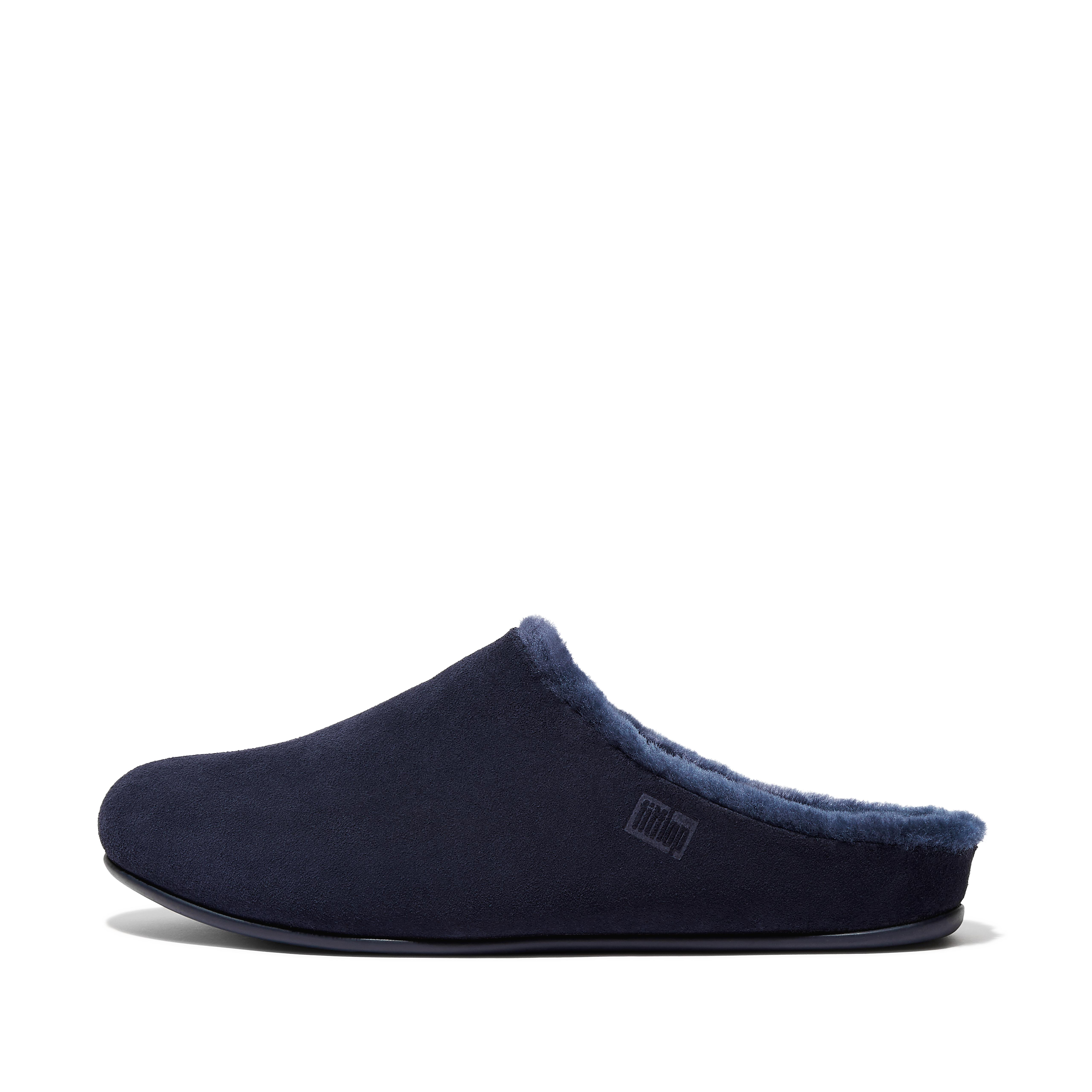 Fitflop Mens Shearling-Lined Suede Slippers