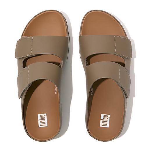 Fitflop scallop clearance leather slides