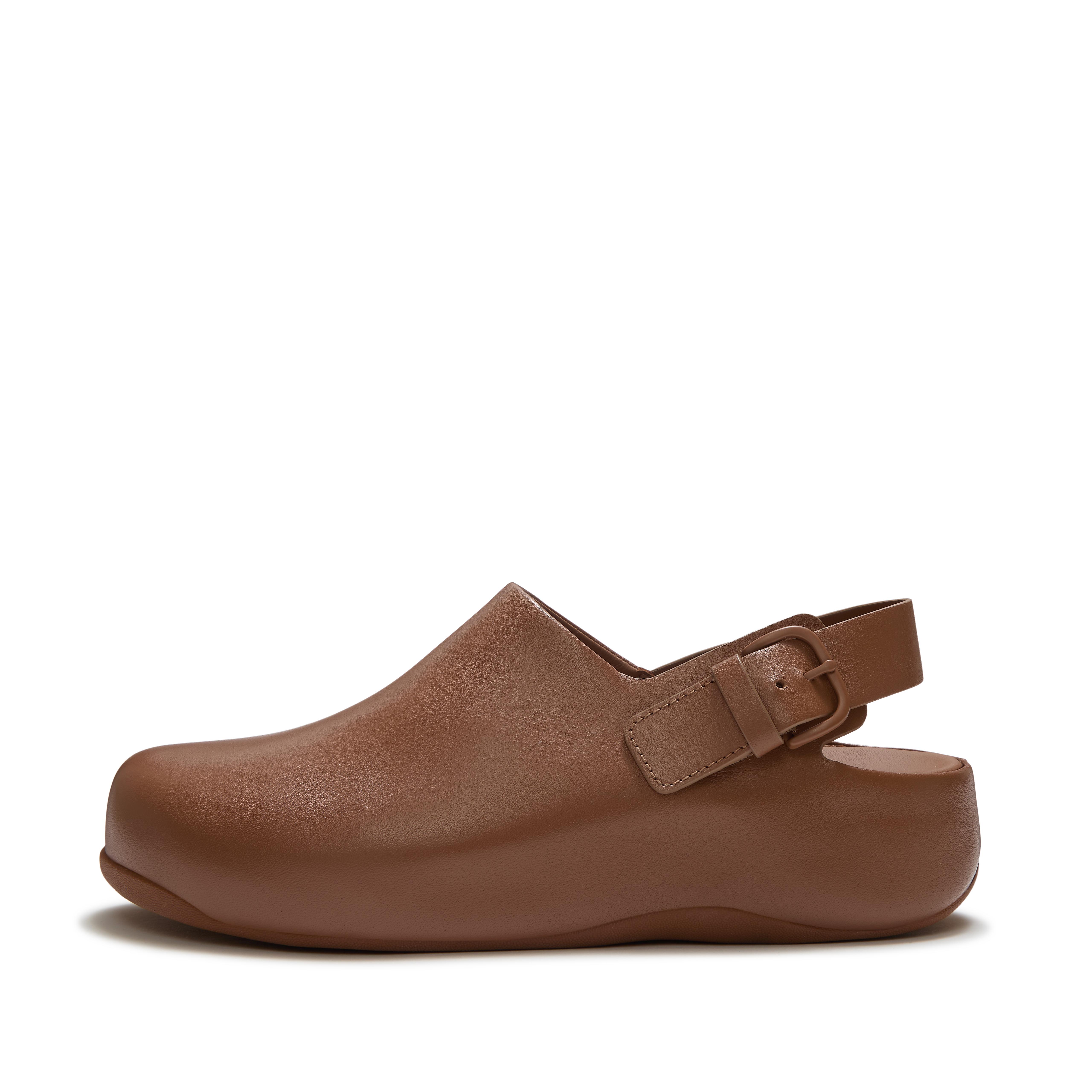 SHUV Leather Back-Strap Mules