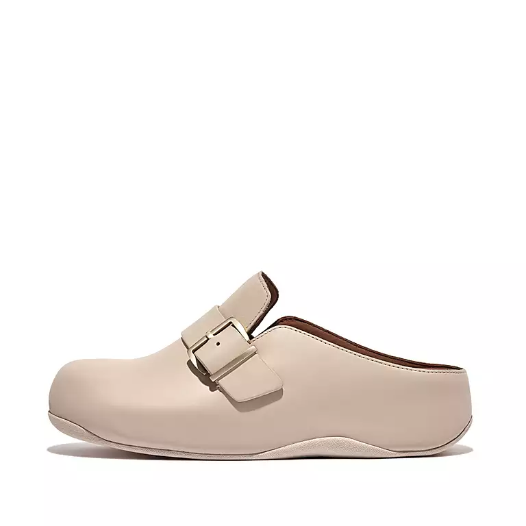 fitflop.com | Buckle-Strap Leather Clogs