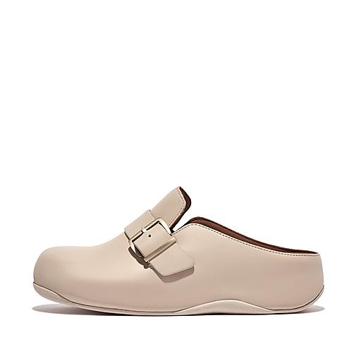 Women's Shuv Buckle Strap Leather Clogs | FitFlop US