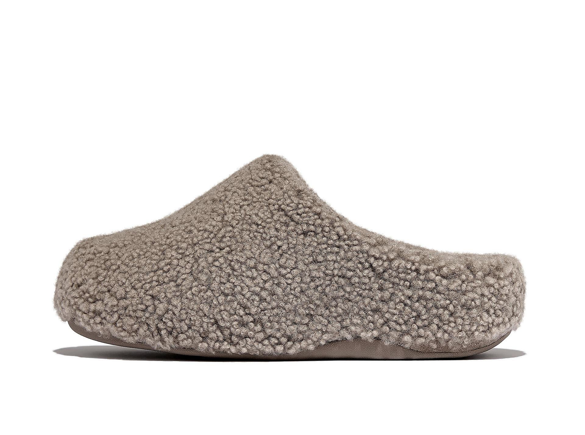 SHUV Curly-Shearling Clogs