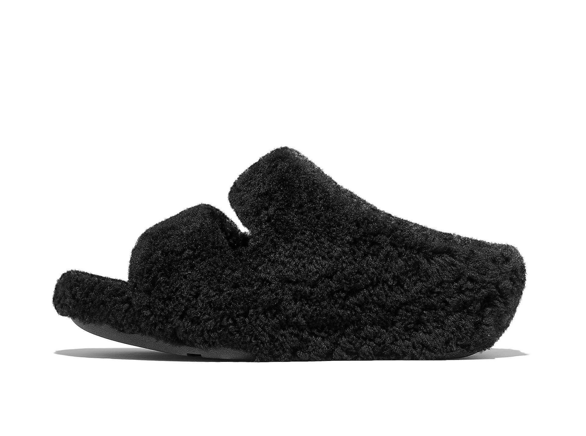 SHUV Curly-Shearling Clogs