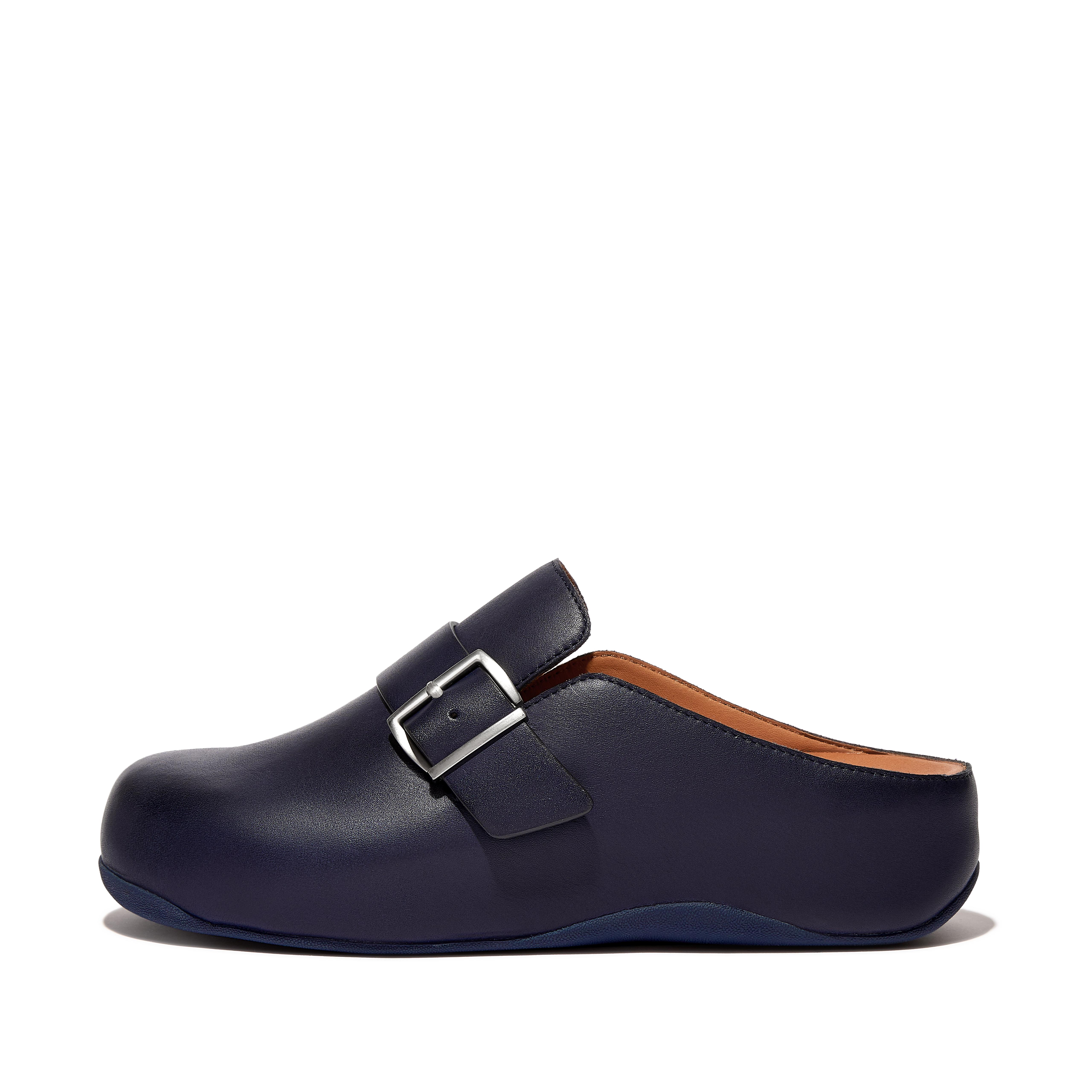 Women's Shuv Buckle Strap Leather Clogs | FitFlop US