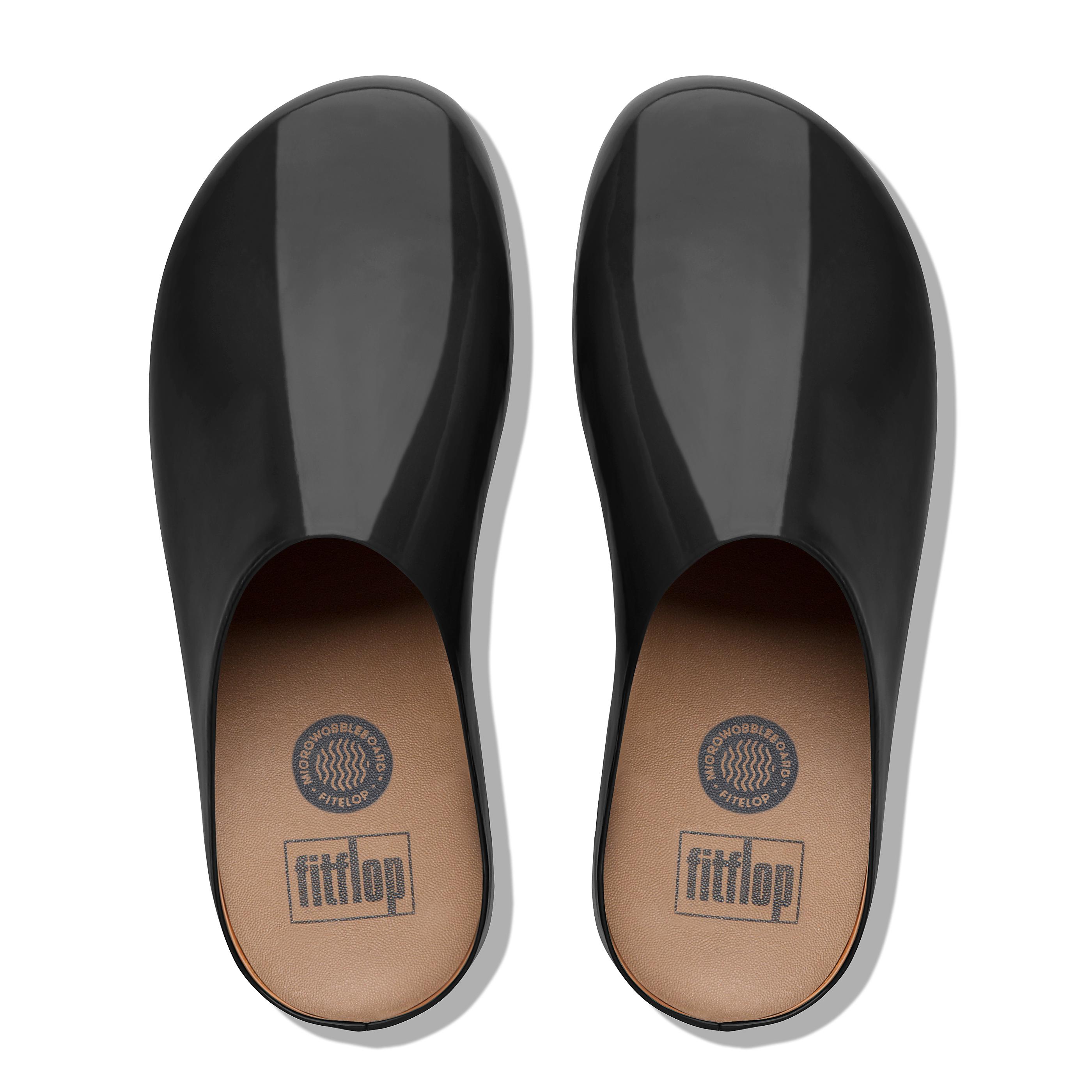 fitflop shuv patent clogs
