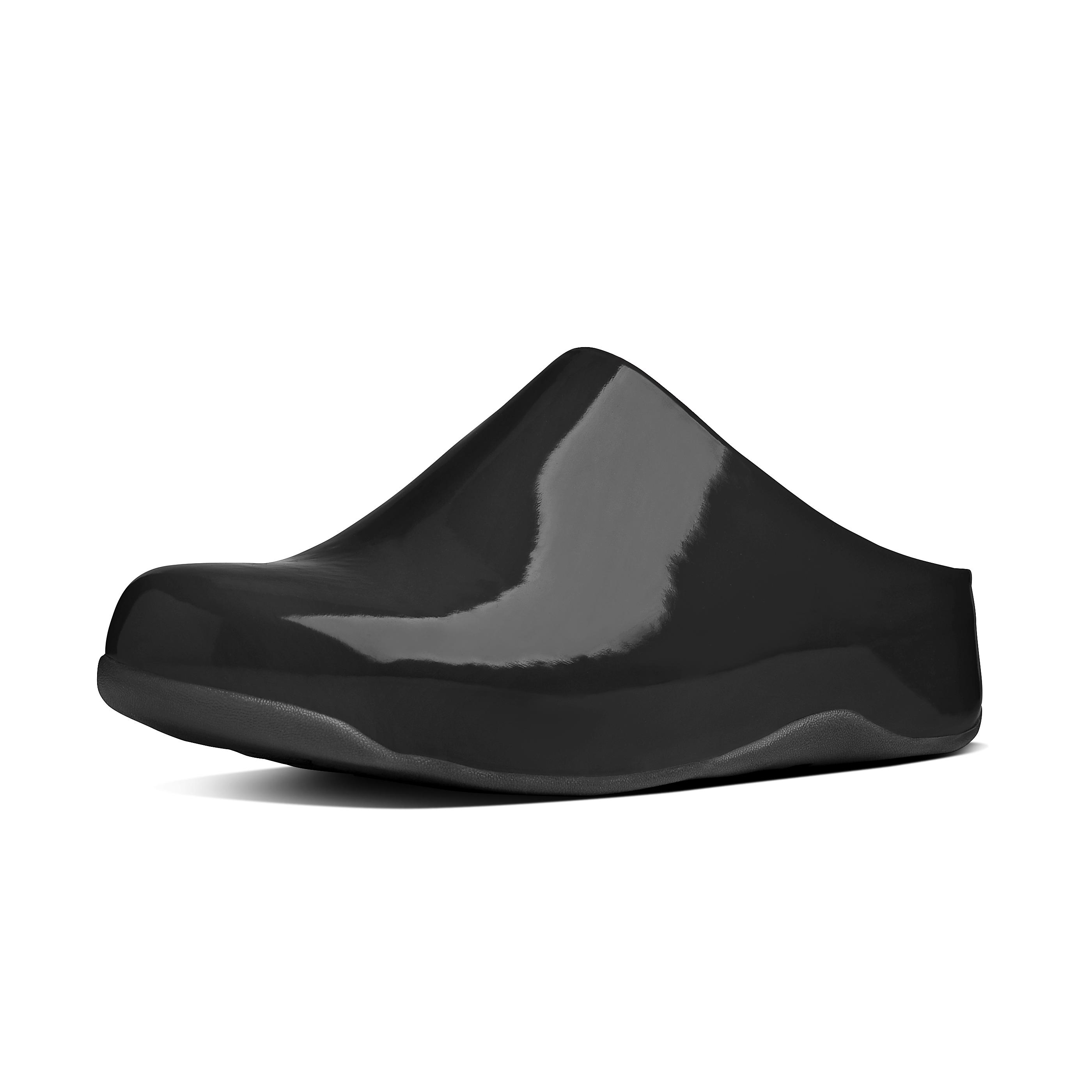 fitflop shuv patent clogs