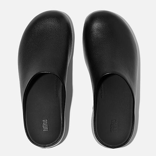 Women's Shuv Tumbled-Leather Leather Clogs | FitFlop US