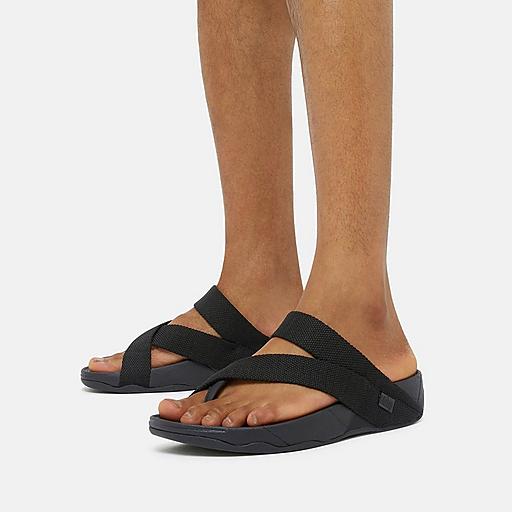 Mens Sling Polyester Toe Post Sandals FitFlop CA