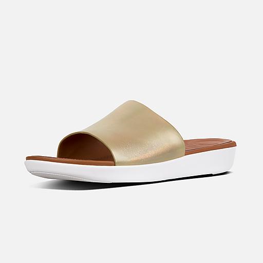 Sola leather slides store