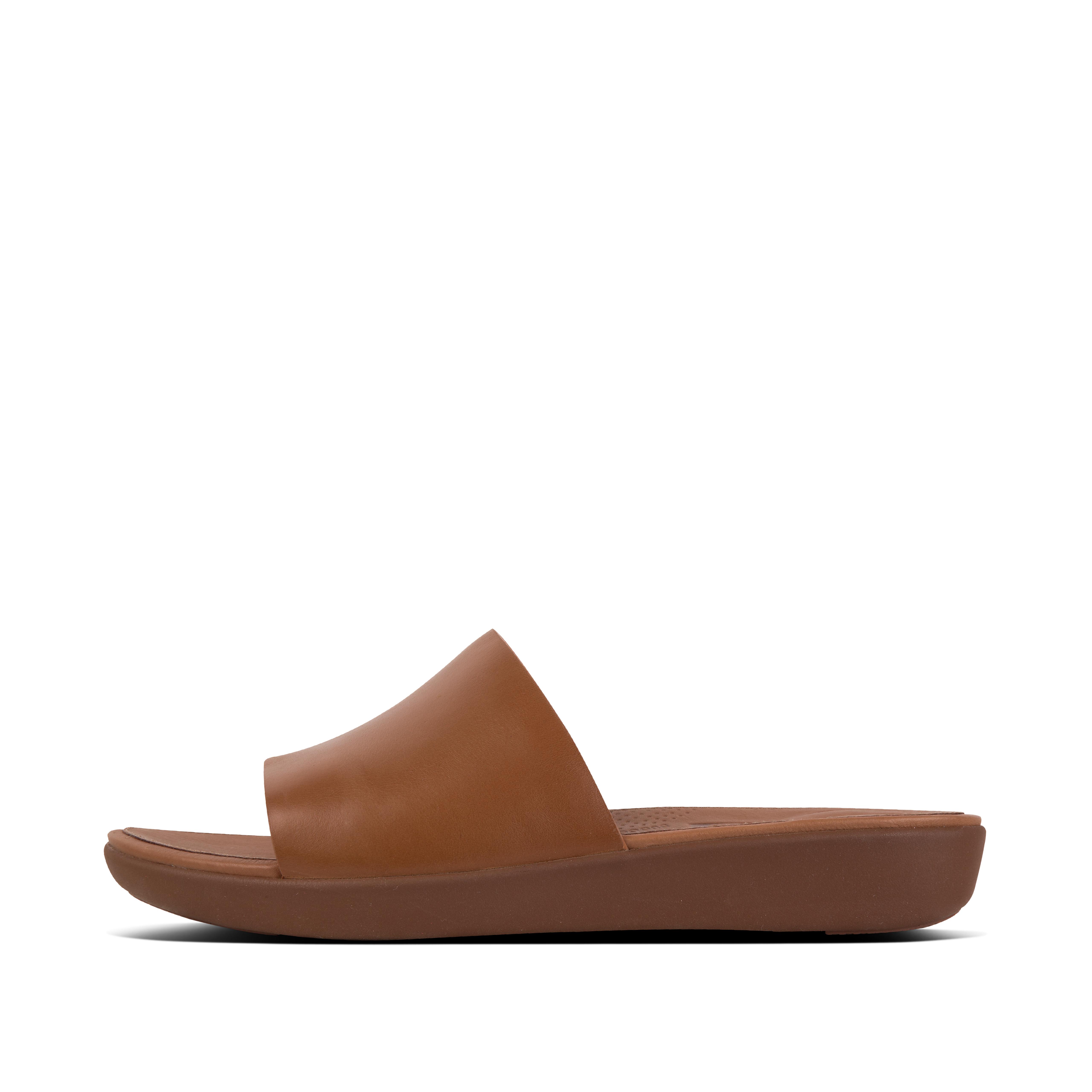 sola leather slides