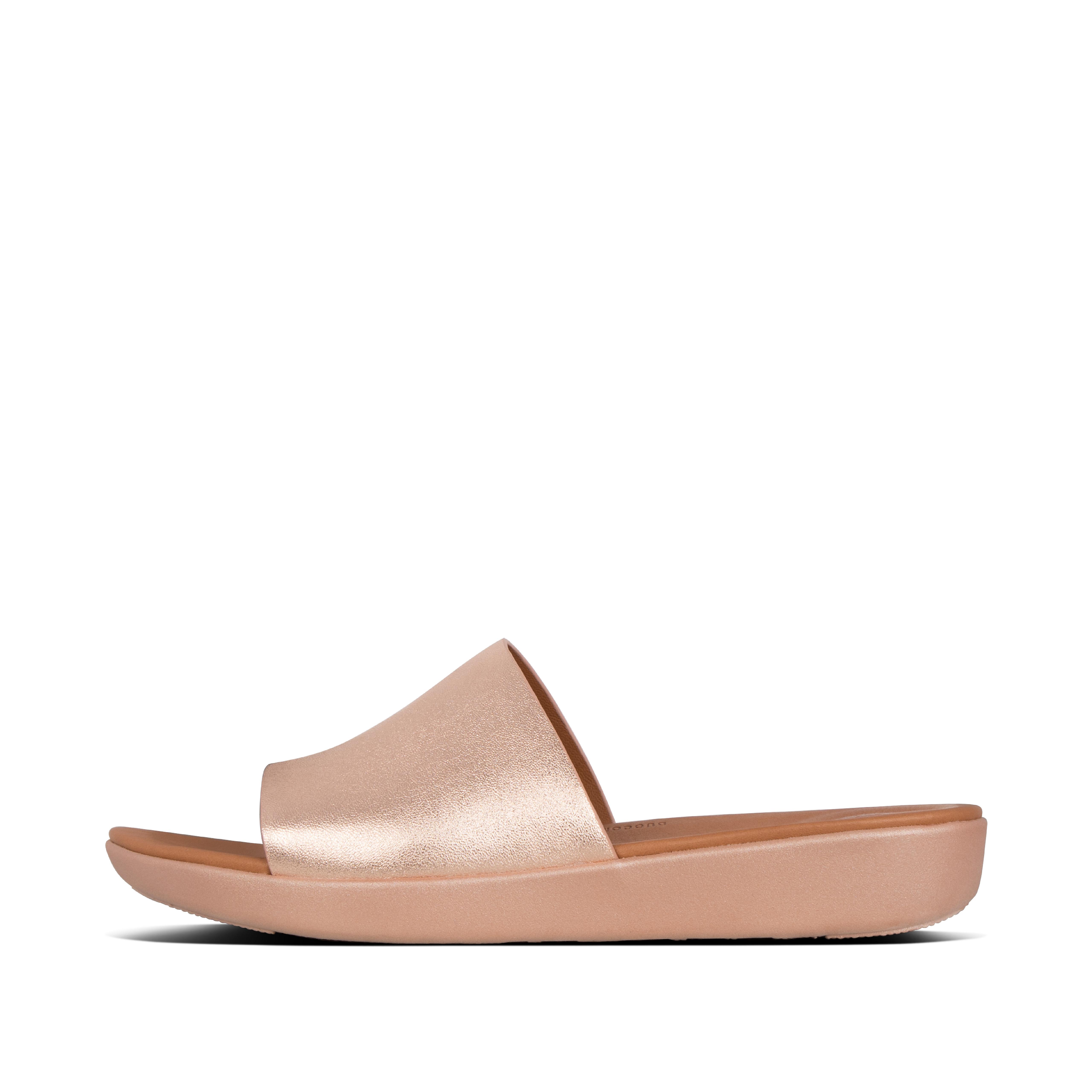 Women's SOLA Leather Slides | FitFlop US