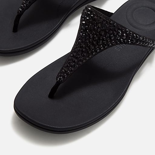 Women's Solay Mixed-Crystal Textile Toe-Posts | FitFlop US