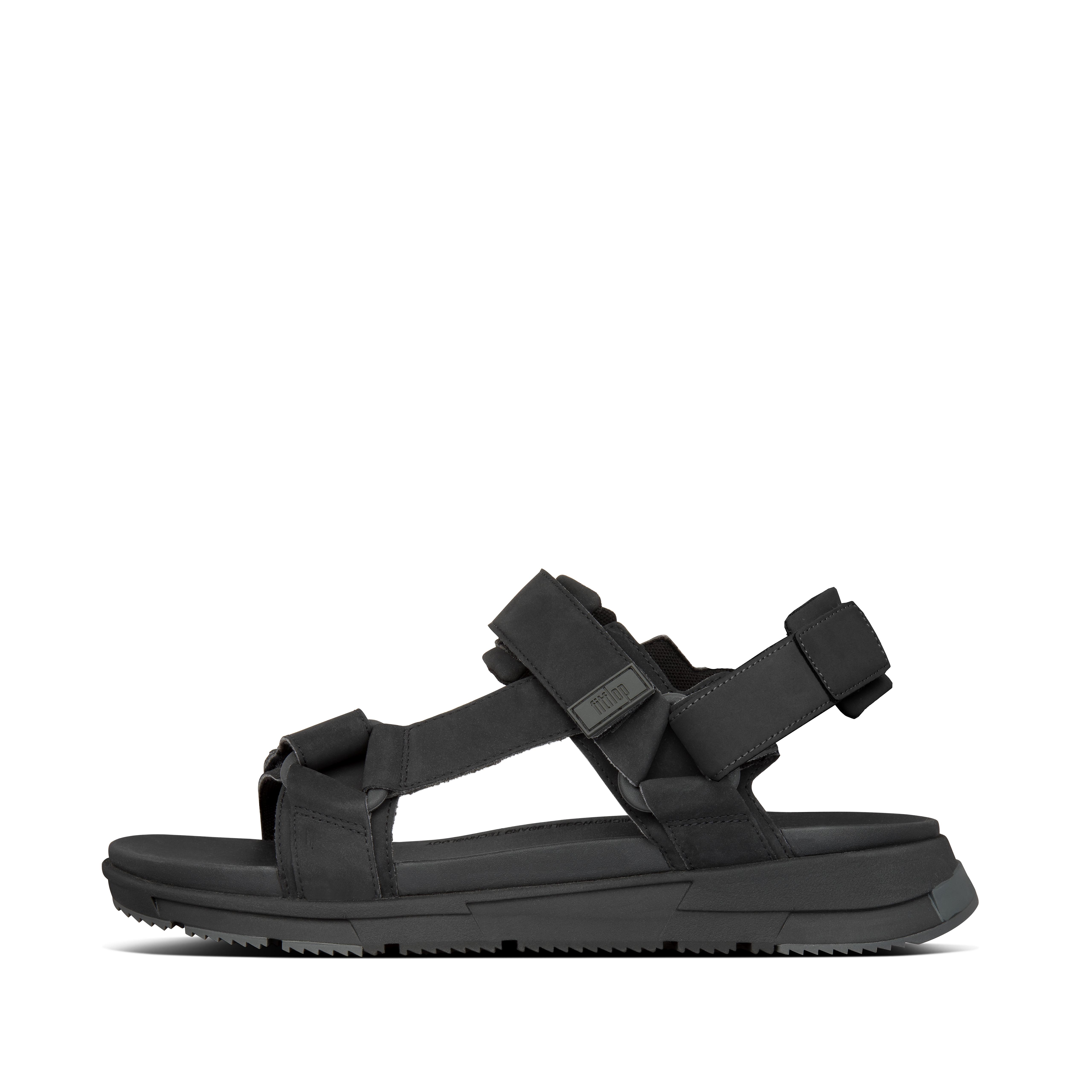 mens rubber sandals with backstrap
