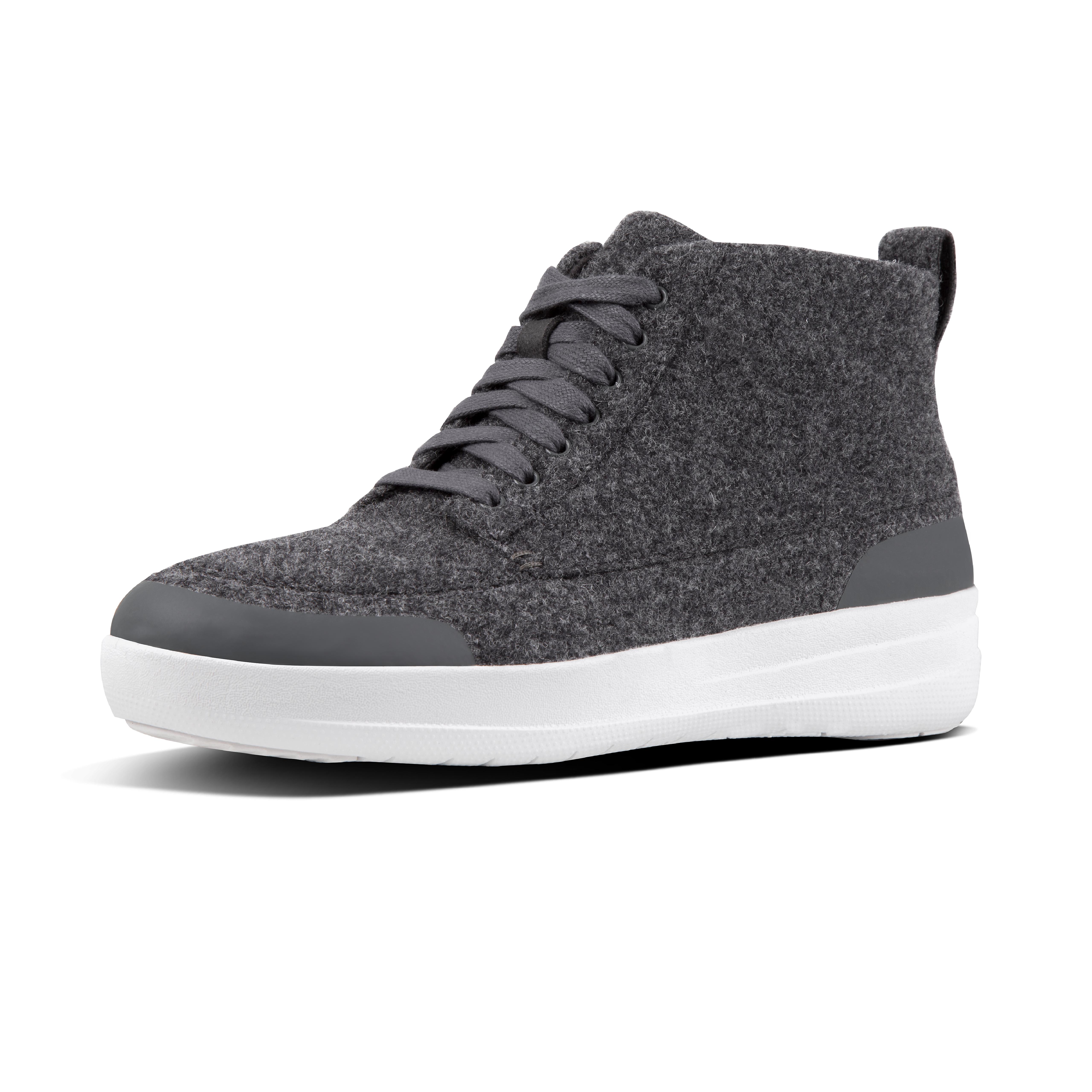 Women s STEFANIE Leather Canvas Sneakers FitFlop EU
