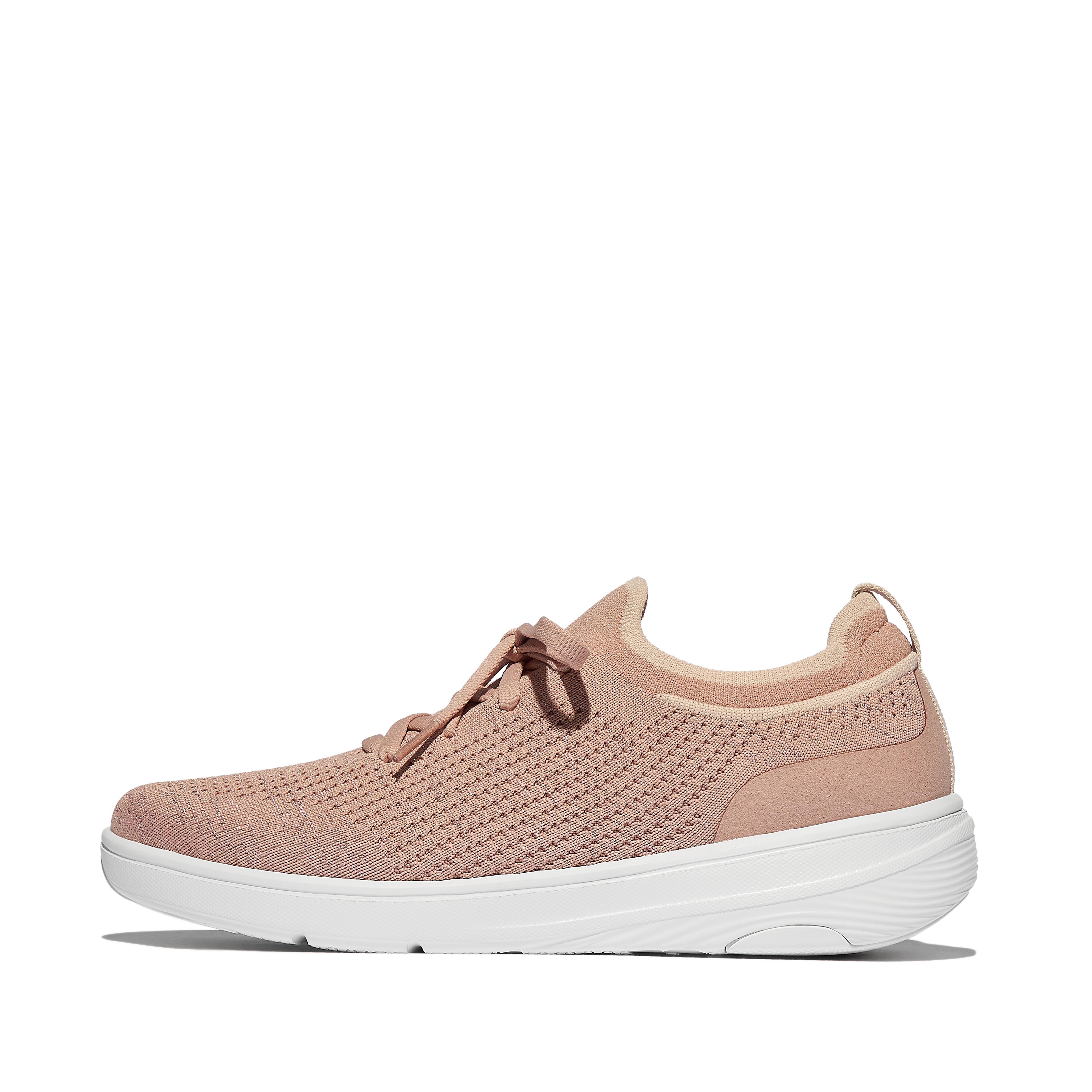 SUPER-Q Knit Slip-On Laced Sneakers