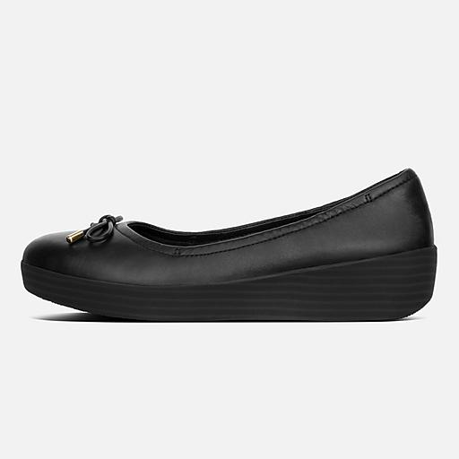 Women s SUPERBENDY Leather Ballet Pumps