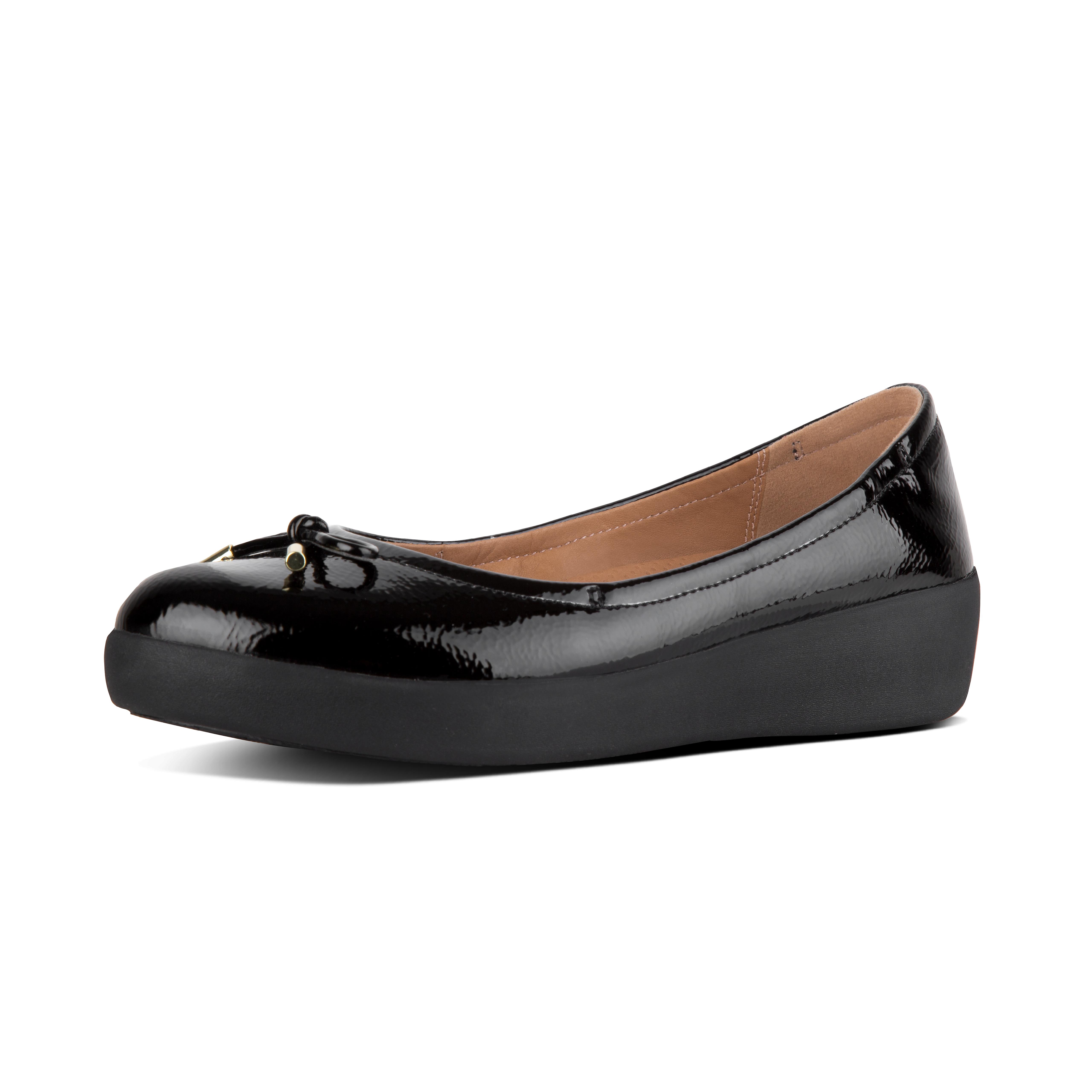 dr martens black mariel patent flat shoes